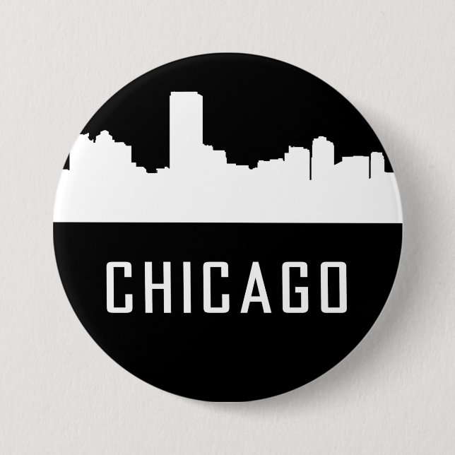 Chicago 3 Inch Round Button (Front)