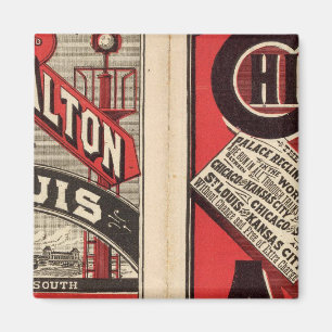 Chicago and Alton Railroad Magnet