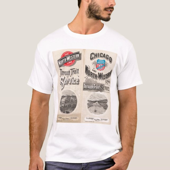 Chicago and North Western Line T-Shirt (Front)