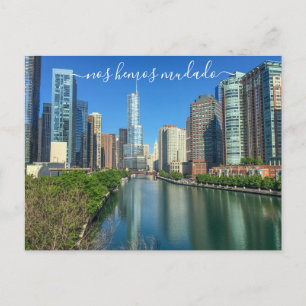 Chicago Anuncio de Mudanza Postcard