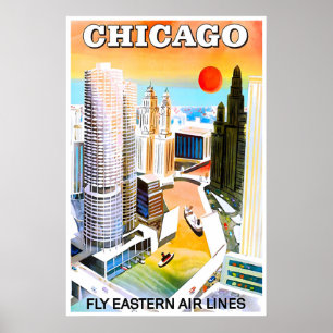 Chicago Art Chicago Travel Poster Illinois Gift