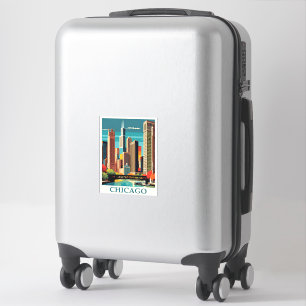 Chicago art deco illustration