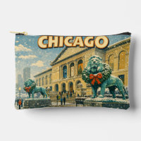 Chicago Art Institute in winter poster
