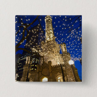 Chicago at Christmastime 2 Inch Square Button