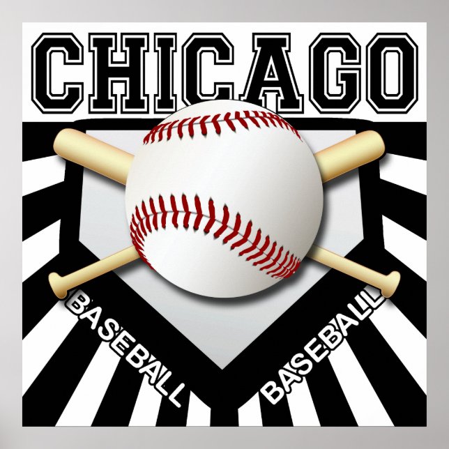 CHICAGO BASEBALL POSTER (Front)