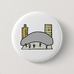 Chicago Bean 2 Inch Round Button