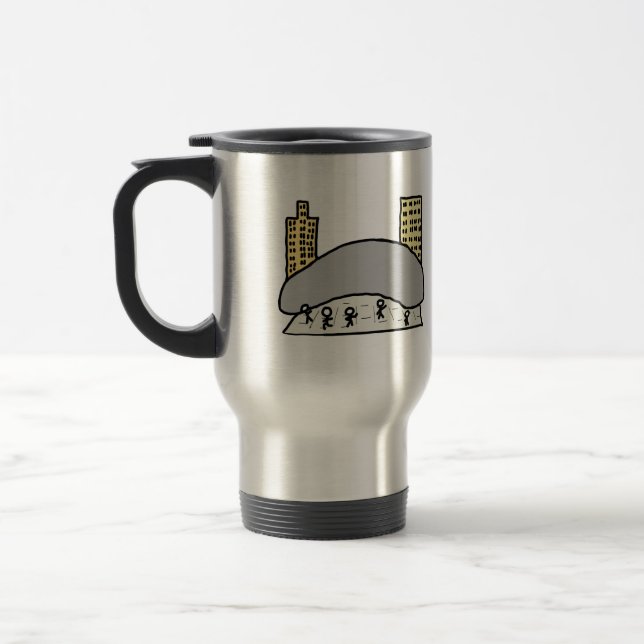 Chicago Bean Travel Mug (Left)