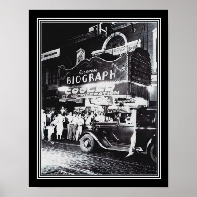 Chicago Biograph Theatre ca.1934 Poster B&W (Devant)