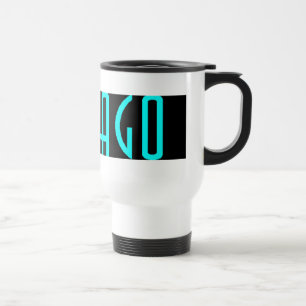 CHICAGO BLACK TRAVEL MUG