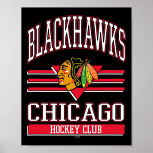 Chicago Blackhawks Hockey Club Black Officially Li Poster