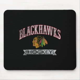 Chicago Blackhawks Vintage Hockey Black Officially Mouse Pad