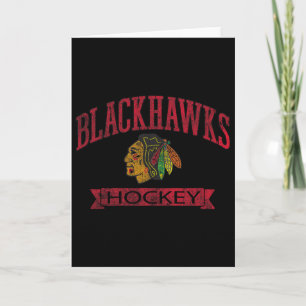 Chicago Blackhawks Vintage Hockey White Officially Card