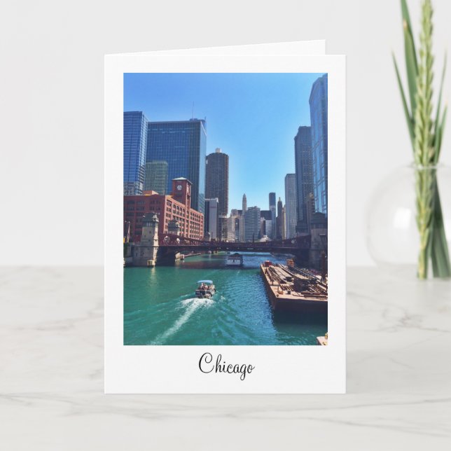 Chicago Blank Greeting Card (Front)