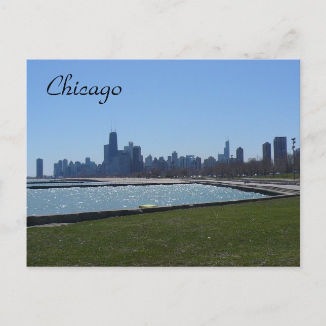 chicago blue postcard (Front)