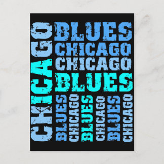 CHICAGO BLUES POSTCARD