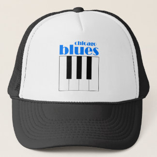 Chicago blues trucker hat