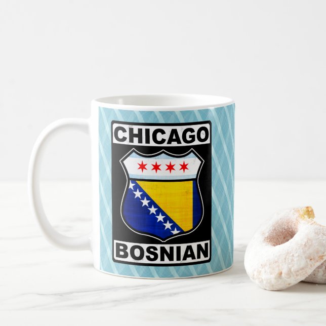 Chicago Bosnian American Coffee Mug (With Donut)