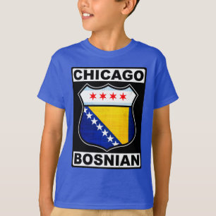 Chicago Bosnian American Design T-Shirt
