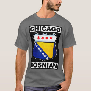 Chicago Bosnian American Design T-Shirt