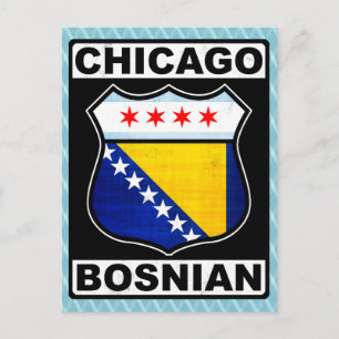 Chicago Bosnian American Postcard