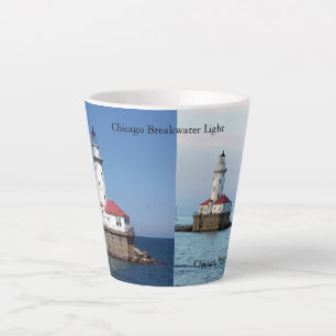 Chicago Breakwater Light 12 oz latte mug
