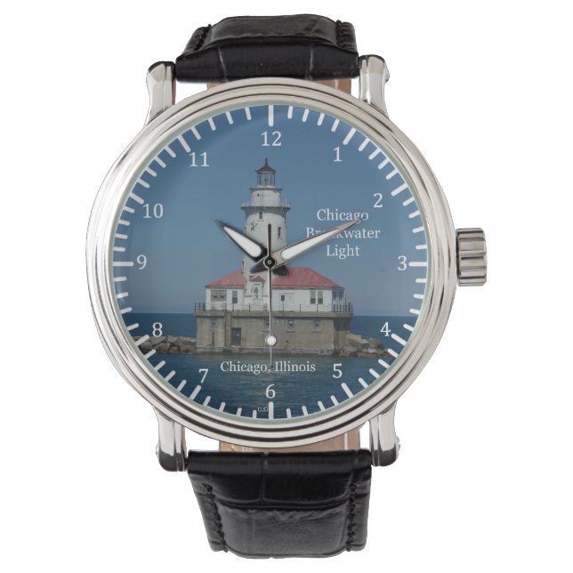Chicago Breakwater Light watch (Front)