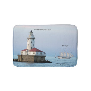 Chicago Breakwater Light & Windy II bathmat