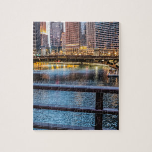 Chicago Bridges & Lights Jigsaw Puzzle