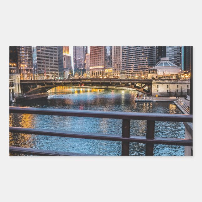 Chicago Bridges & Lights Sticker (Front)