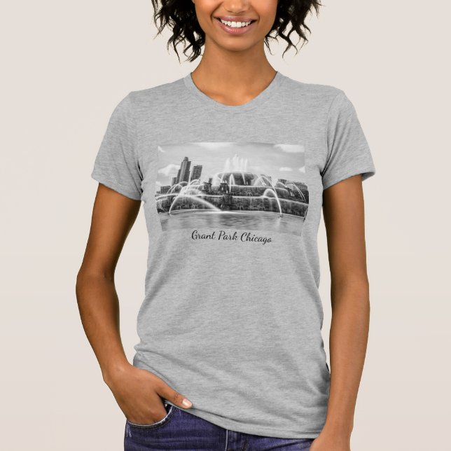Chicago Buckingham Grayscale T-Shirt (Front)