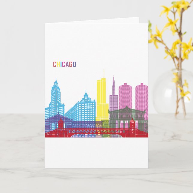 CHICAGO CARD (Yellow Flower)