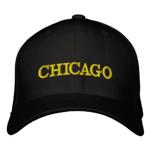 CHICAGO Casquette de laine pliante brodée sur mesu