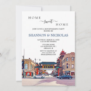 Chicago Chinatown Housewarming Invitation