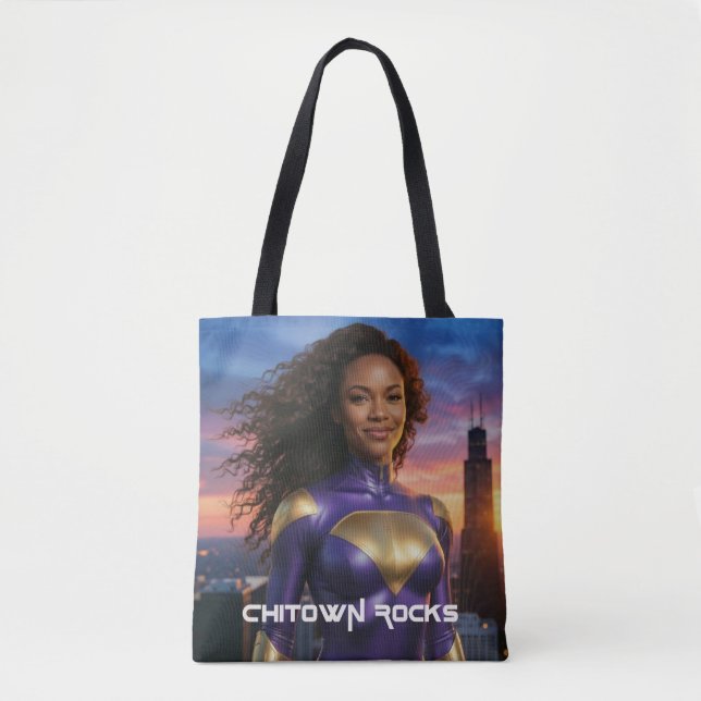 CHICAGO - CHITOWN ROCKS TOTE BAG (Front)