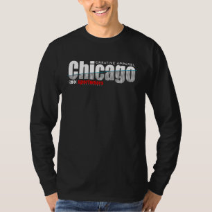 Chicago City Flag Downtown Skyline Chicago 3 T-Shirt