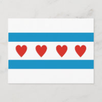 chicago city love flag hearts usa united states am