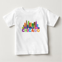 Chicago City Skyline Typography