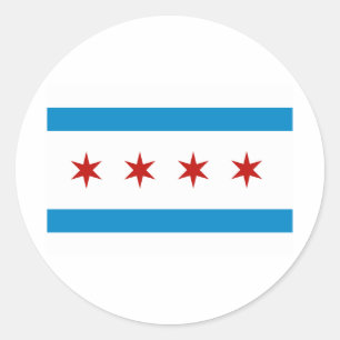 CHICAGO CLASSIC ROUND STICKER