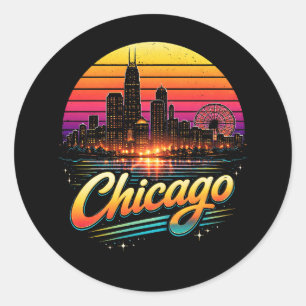 Chicago Classic Round Sticker