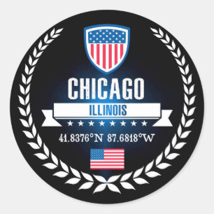 Chicago Classic Round Sticker