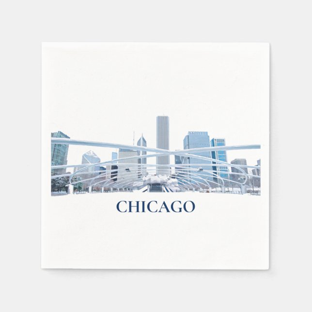 Chicago Cocktail Napkin (Front)
