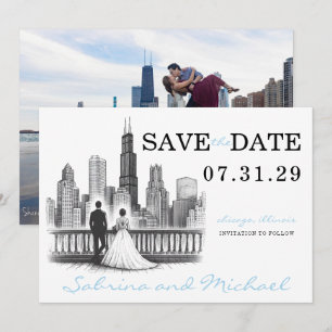 Chicago Couple Save The Date
