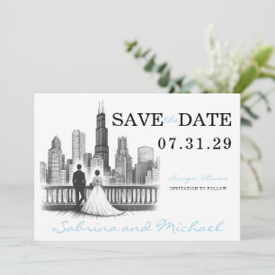 Chicago Couple Save The Date