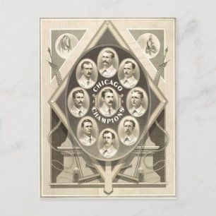 Chicago Cubs Win the 1st National Pennant Postcard