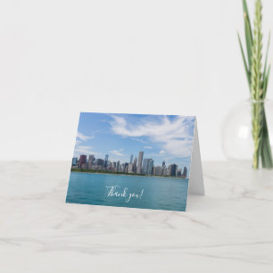 Chicago Day Cityscape Carte de remerciements