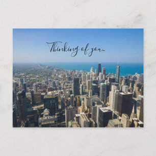 Chicago De Ci-Dessus Penser À Vous Carte Postale