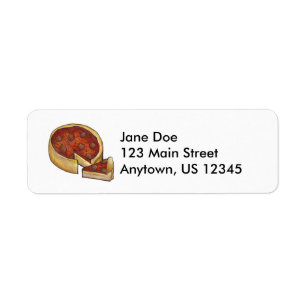Chicago Deep Dish Pepperoni Pizza Pie Slice