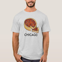 Chicago Deep Dish Pepperoni Pizza Pie Slice Food