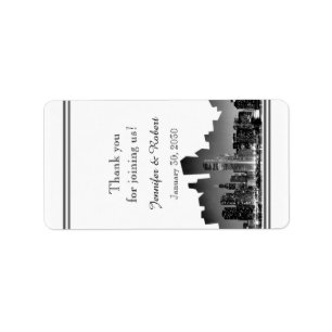 Chicago Destination Wedding Lip Balm Label