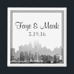 Chicago Destination Wedding Magnet<br><div class="desc">This modern wedding invitation set, called Chicago Destination Wedding has a bright white background. There is a double border in black and at the bottom an illustration of the Chicago skyline. This set has invitations, save the date cards, response cards, thank you cards, table number tent cards, envelope seals, wine...</div>
